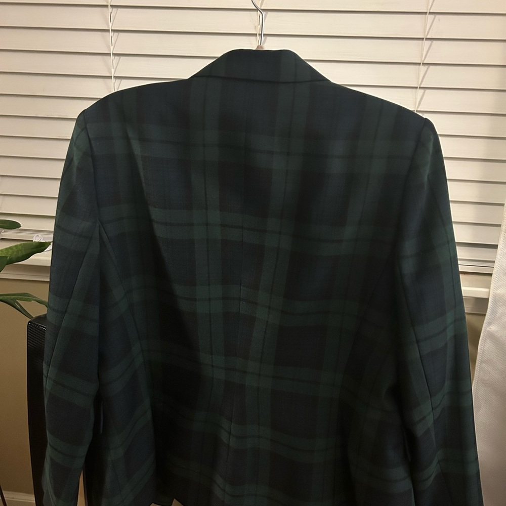 Evan Picone Green Plaid Blazer - Picture 2 of 4